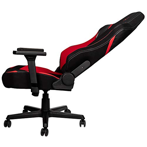 Nitro Concepts X1000 Sedia da Gaming - Sedia da Ufficio - Rivestimento in Tessuto - 135 kg - Nero/Rosso, X-Large - Sedia gaming - Immagine 8