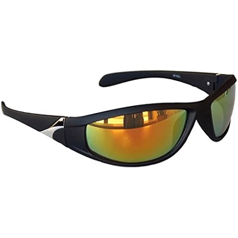 Gil SSC Sports Sunglasses Black Mirrored Cycling Glasses Polarised M 4 Cover