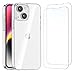 Produktbild NEW'C Hülle für iPhone 14 Plus (6,7 Zoll) - Ultra Transparent Silikon Weiches TPU Gel und 2 × Panzer Schutz Glas für iPhone 14 Plus (6,7 Zoll) - Anti Scratch