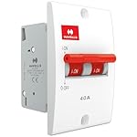 Havells DHMNIDPX040 PVC Plastic 40A DP Switch Disconnector Mini MCB (White)