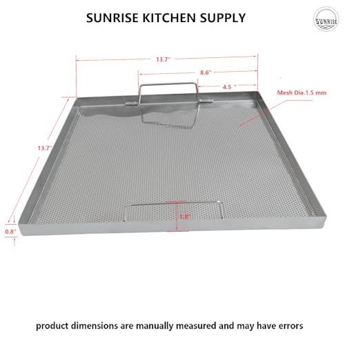 Filtro para Freidora de Acero Inoxidable con Manijas Doble de Sunrise Kitchen Supply miniatura 4