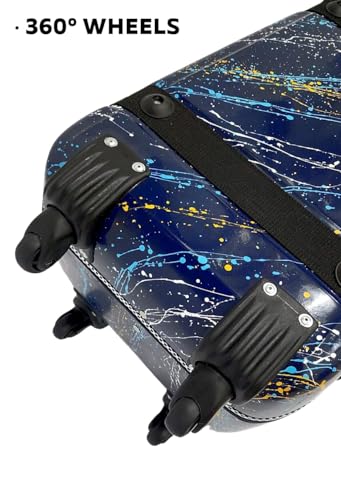 Image of MIRAJ Musical Tabla Fiberglass Case 3 Set (Dark Blue Splash)