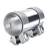 Fit4drive Auspuffschelle Edelstahl – Universelle Abgasklammer Rohrverbinder für PKW & LKW rostfrei mit Temperaturbeständigkeit Ø (55 * 125mm)