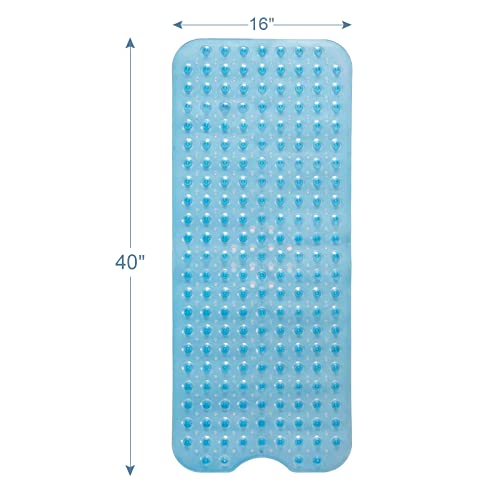 Amazerbath HQQ-17-02 Bathtub Mat Non Slip, Bath Mat For Tub 40 X 16 Inches Full Size, Non Slip Shower Mats With Suction Cups And Drain Holes, Bath Tub Mats For Elderly & Kids thumb #5