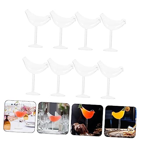 Verres à cocktail oiseau transparents faciles à laver pour fête et réception - 7