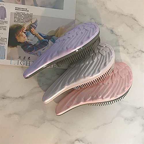 Hair Combs Angel Wing Shape With Handle Hair Comb Massage Hair Brush Shower Massage Hair Brush Comb Salon Tool Comb (Color : White) #TOP3