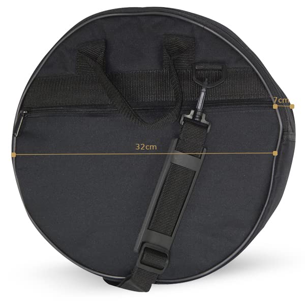 Ortola 0144-001 - Funda pandereta 32 x 9 cm bolsillo, color negro
