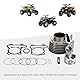 GOOFIT 57.4mm Zylinderbaugruppe Ersatz für GY6 4 Takt 157QMJ 152QMI 125cc 150cc Motoren Quads chinesischer Roller Go Karts TaoTao