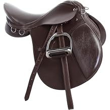 Brown All Purpose English Riding Horse Leather Saddle Kit 15" 16" 17" 18"