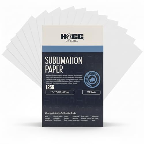 Hogg ���؎� 11 x 17 110�� 125GSM 11 x 17 ���؎� �^���u���[�p Papel Para Sublimacion �\�[�O���X�ƃG�v�\���Ή� �M�]�ʃV�[�g �v�����^�[�p�i