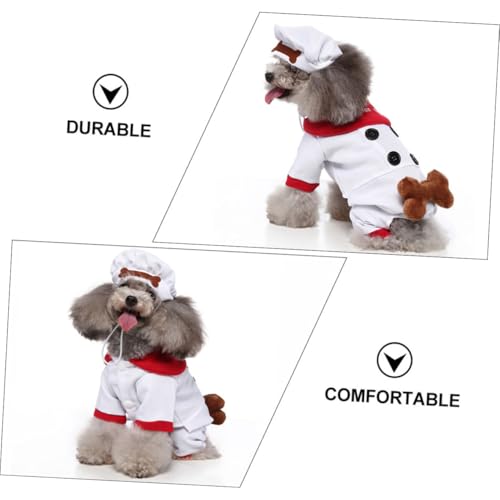 Disfraz para perro Halloween Navidad tamaño L blanco miniatura 7