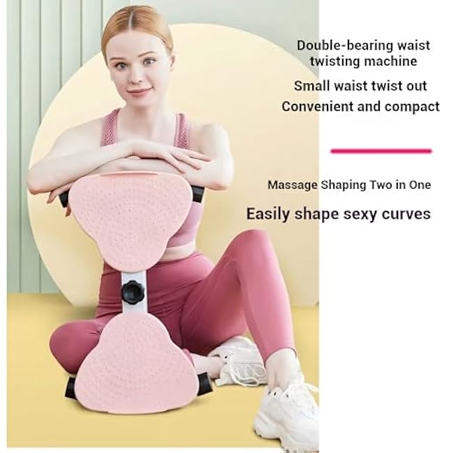 Waist Twister Board 300 lbs - Noiseless Anti-Slip Ab Machine for Core Workout & Slim Waist, Home Gym Equipment with Foot Massage Women & Men