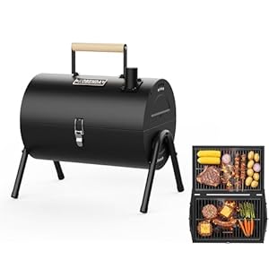 Portable Charcoal Grill with Warmin...