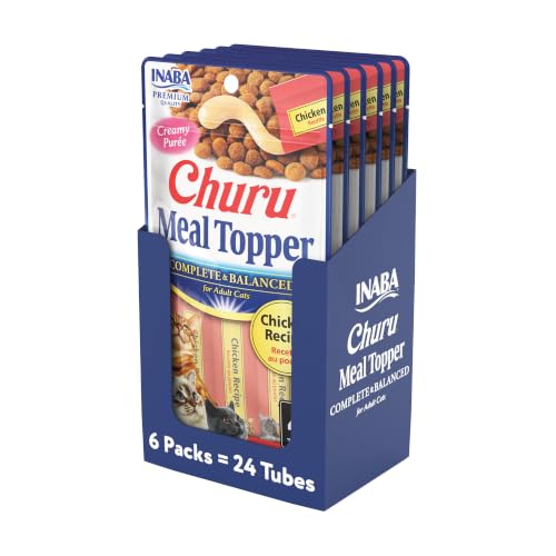 INABA Churu Meal Topper for Cat Food, Chicken, 24ct - image 1