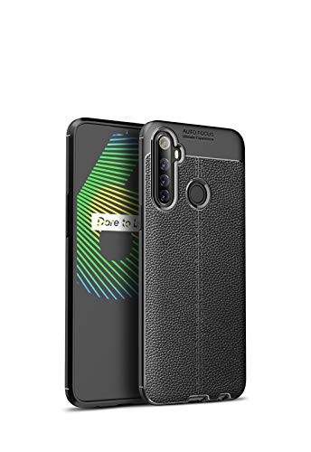 GUOQING for Oppo Realme 6i Case,for Oppo Narzo10 Case,for Oppo Narzo10A Case,Case Protective Anti-Shock Shatter-Resistant Mobile Phone CaseLeather Texture Case Protective (Color : Black)