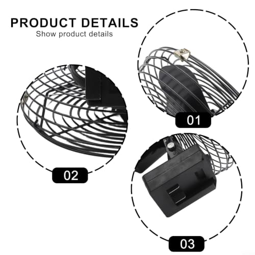 Ventilador portátil de litio para camping y obras compatible con interfaz Dayi 3