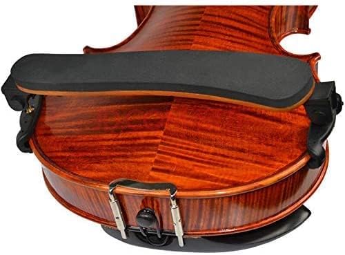 AMZZ Maple Wood Violin Shoulder Rest for 4/4 and 3/4 Violins, Collapsible and Height Adjustable, Fits 3/4 to 4/4 Violins and 12-13" Violas, Comfortable for Better Playing Experience.