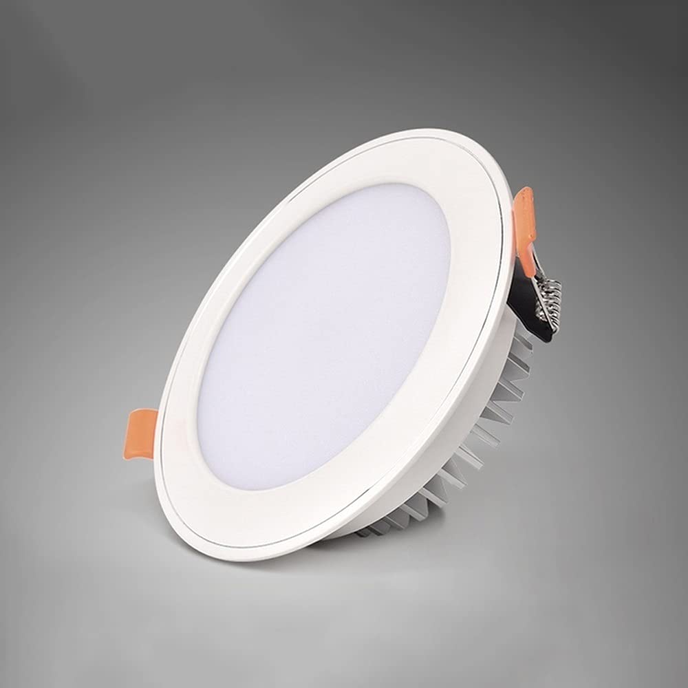 Ultra Slim Flush Mounted Downlight Round LED Panel LED Lighting Fixture White Aluminum Modern Simple Ceiling Lighting Spotlights