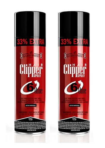 ican Barber Side London Clipper Spray for Hair Clippers Disinfectant/Lubricates/Anti-Rust Formula 2 X 454g **New Improved Formula**