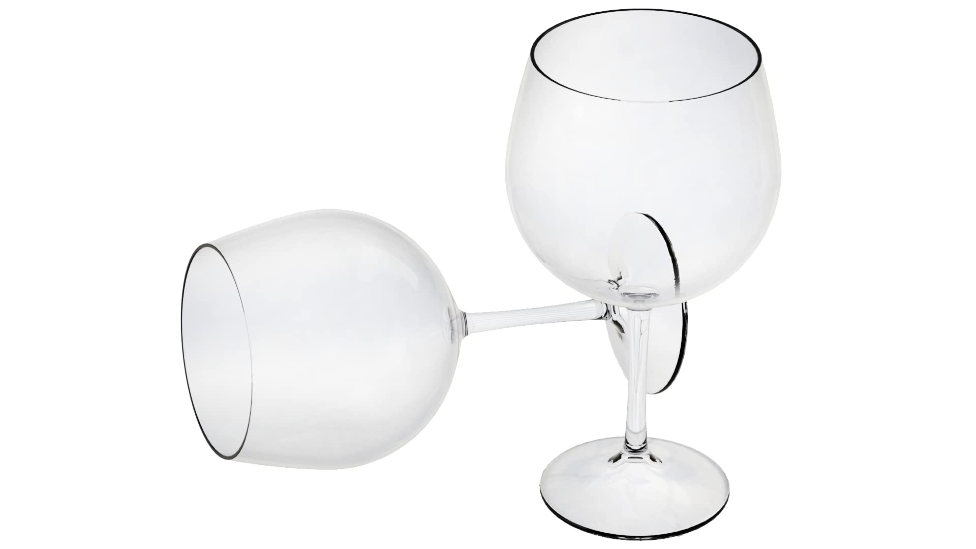 M.W. - Copas Balon Plástico Duro - Copas Gin Tonic de Tritan de 70cl, Irrompible, Reutilizable, Lavable, BPA-Free, Set de 4 - Vasos plastico duro Premium, Copa Balon plástico Perfecto Para Coctel