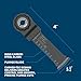 BOSCH OSM114 1-Piece 1-1/4 In. StarlockMax Oscillating Multi Tool Wood Curved-Tec High-Carbon Steel Plunge Cut Blade for Extreme-Duty General-Purpose Applications in Wood