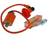 yamaha aerox tuning tipps 2EXTREME Racing Sport Tuning Zündspule + NGK Zündkerze kompatibel für Yamaha Aerox, MBK Nitro, SR50