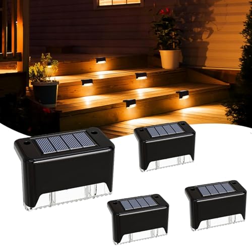 Image of Solar Light Outdoor Garden Home Waterproof Stair Deck Pool Patio Fence Gate Yard Floor Step Railing Window Balcony Sunlight Pathway (12, Medium)