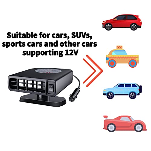 image for MichPong Car Heater,Fast Car Heater Defroster, 150W 12V Windshield De-