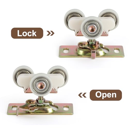 Image of Pocket Door Soft Close Mechaniss, Compatible with Johnson 1060 & 1062, Fits 100, 134F, 138F, 2610F Series Tracks, 1 inch Nylon Ball Bearing Tri-Wheel, Soft Close or Soft Open.