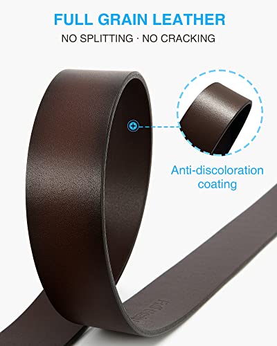 Image of CHAOREN Full Grain Leather Belt for Men, Work Belts for Men Heavy Duty, Daily Wear for Jeans Pants