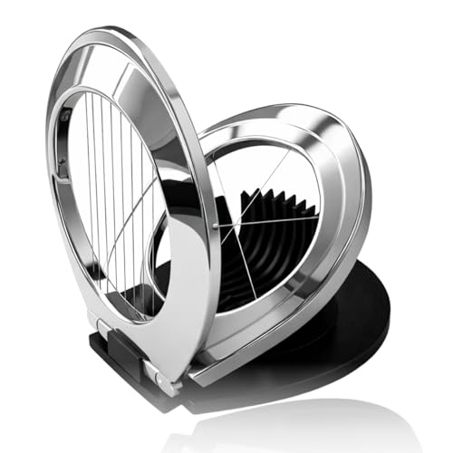 Egg Slicer Multi Function for Hard Boiled Eggs Heavy-Duty Egg Cutter for Hard-Boiled Eggs 2-in-1 Slice and Wedge Kitchen Tool Dishwasher-Safe