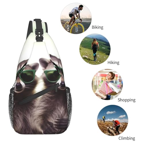 Bolso cruzado de pecho para hombre negro miniatura 6