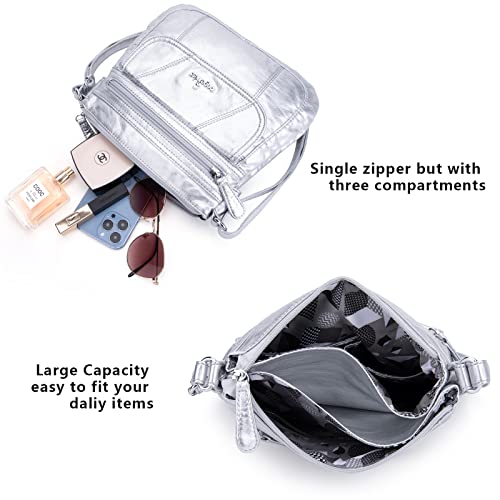 Angelkiss Small Womens Crossbody Bag Leather Shoulder Purse For Women Hobo Bag With Adjustable Shoulder Strap #TOP3