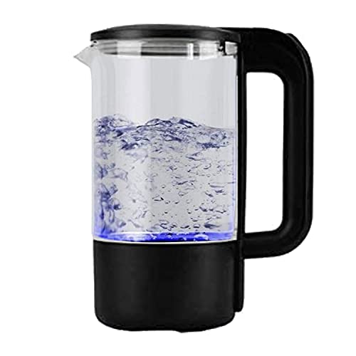 東京Deco 電気ケトル 強化ガラス ケトル 1.2L ブラック ガラスケトル [急速加熱LEDライト付き] 耐熱 お湯沸かしポット 湯沸かし器 安全保護機能 空焚き防止機能 湯切れ 給水 お湯沸かしポット 家庭 オフィス d000