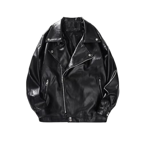 Veste en cuir pour homme coupe courte et style vintage motard