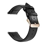 FEFHFKZCZZ Cinturini For Orologi Da 18 Mm/20 Mm/22 Mm, Adatti For Samsung, For Galaxy Watch E For Huawei(Black Rose Gold)