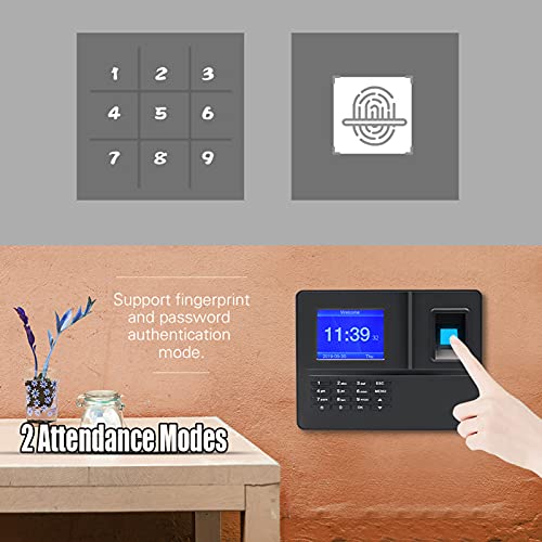 Domary Máquina de comparecimento de tempo de impressão digital biométrica inteligente com tela de ex
