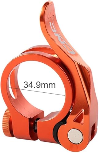 Miniatura 10 de Abrazadera de poste de asiento de bicicleta, abrazadera de tija de sillín de bicicleta de montaña ajustable de aleación de aluminio de liberación