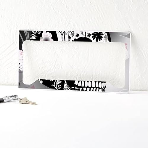 Cafepress Skull License Plate Holder Aluminum License Plate Frame, License Tag Holder #TOP2