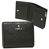 [フルラ] 二つ折り財布 カメリア Sサイズ ミニ財布 ブラック レディース WP00307 HSF000 O6000 [並行輸入品]