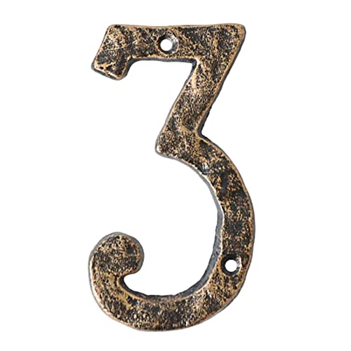Modern House Number Plaque for Front Door or Garden Decor, Set of 3