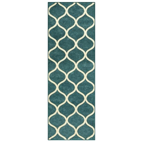 Maples Rugs Rebecca Contemporary Runner Rug Non Slip Hallway Entry Carpet [Made in USA], 1'9
