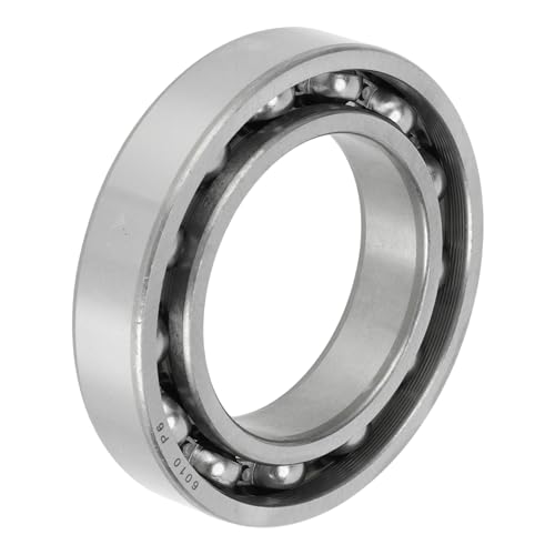 ACROPIX 6010 Deep Groove Ball Bearings 50x80x16mm Open Type Silver Tone