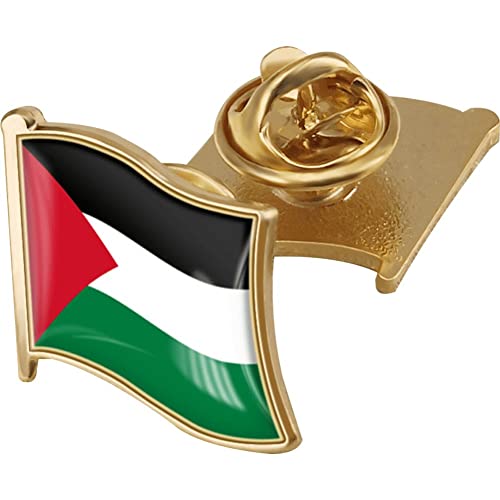Stakee Palestin Drapeau Revers Épingles Palestine Palestine Palestine Palestine National Émail Pin Metal Flag Brooch Batte pour Hommes Femmes