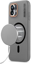 Mr. Case Back Cover for Nothing Phone 2 Sleek Frosted Translucent Back | Only Compatible with Wireless Magnetic Accessories | Anti-Scratch Shockproof Phone Case - Black