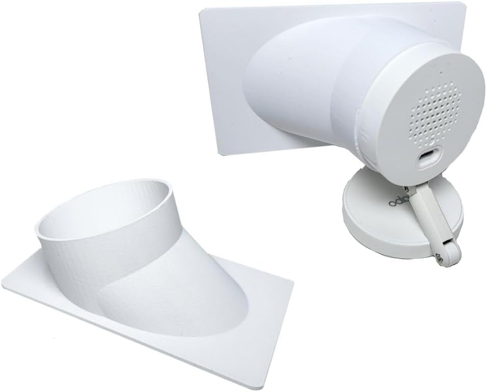 20 Degrees Window Angle Mount Compatible with Tapo 2K C120 Security Wireless Camera | View or Tilt (Up/Down/Left/Right) | for Yard or Driveway Watching | 2 Colors