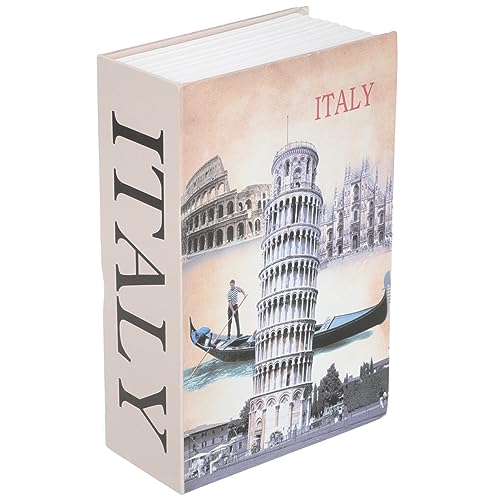 SOPOTUTU Caja Fuerte Simulada Forma de Libro con Cerradura Caja de Almacenamiento Oculta para Joyas y para Oficina y Diseño Duradero y Práctico para Mantener la Vista