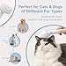 REIKIYA Cat Steam Brush,4-in-1 Spray Hair Removal Dog Brush for Shedding & Grooming with UV Light, Anti-Static Pet Spray Comb with One-Click Release Button