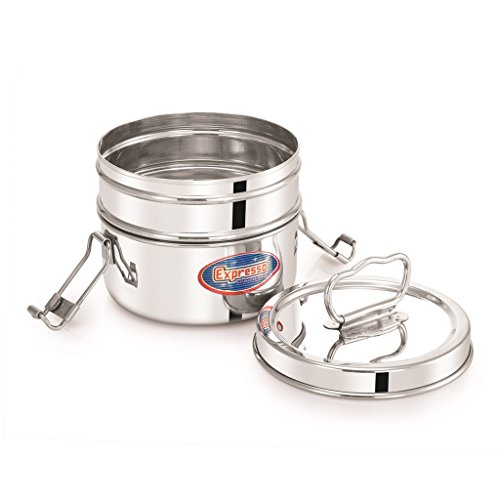 Image of Expresso Stainless Steel Food Carrier Lunch Box with 2 Small Container (Silver)
