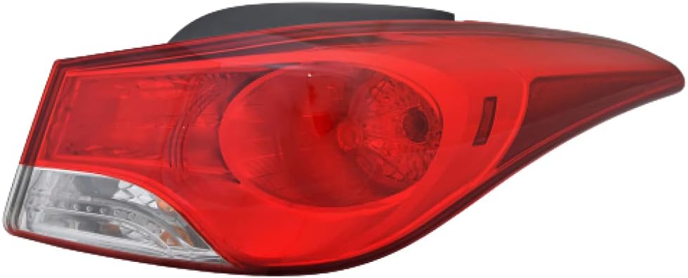 For Hyundai Elantra 2013 Tail Light Driver and Passenger Side | Pair | CAPA | PMMA Plastic | ABS Plastic | Sedan | Replacement For HY2804120, HY2805120 | 92401-3X050, 92402-3X050